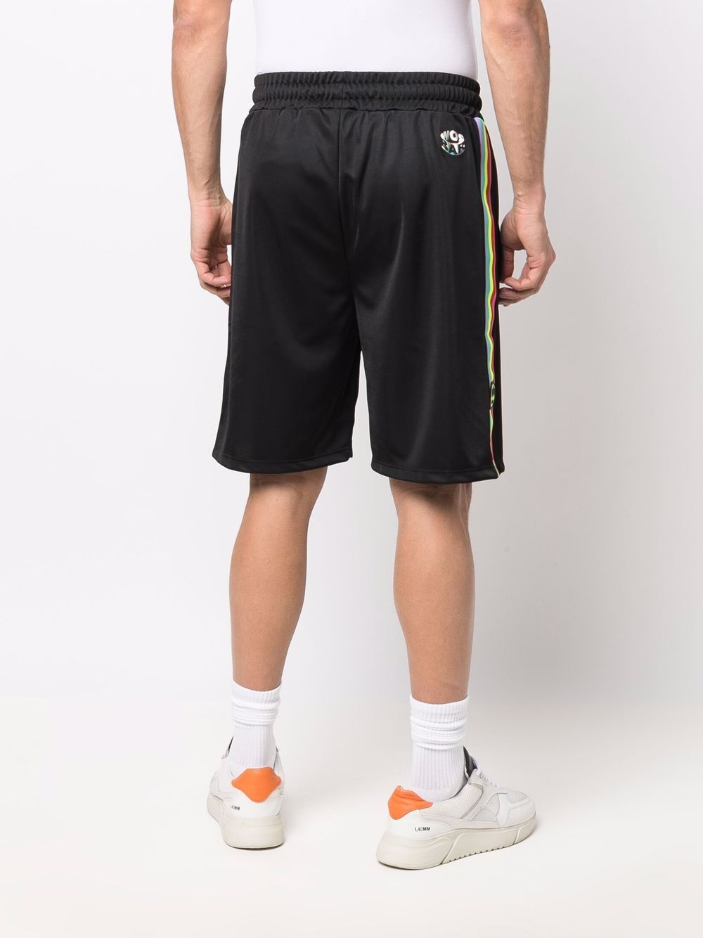 Nylon logo shorts