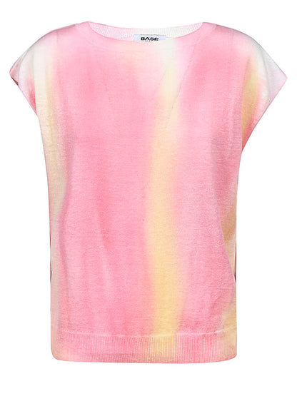 Tie-dye shortsleeves top