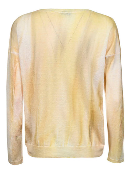 Cotton blend crewneck sweater