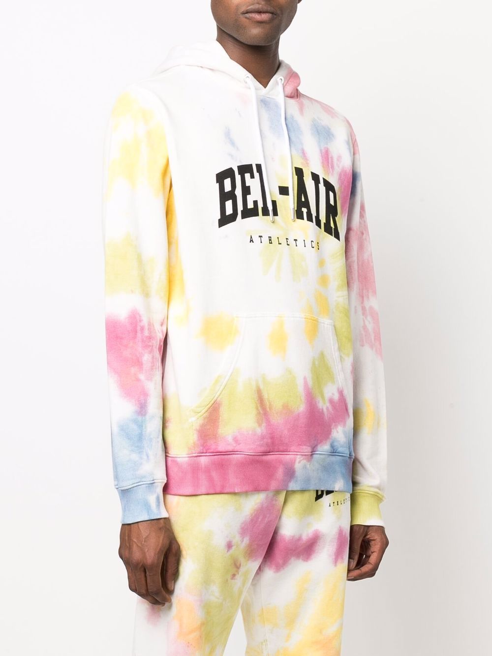 Cotton tie-dye logo hoodie