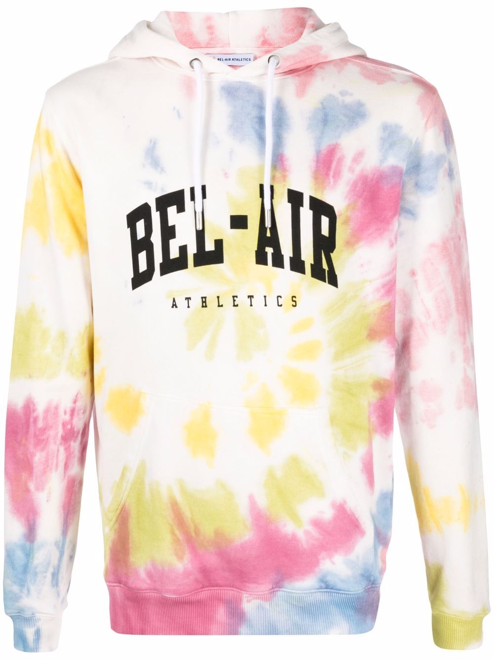 Cotton tie-dye logo hoodie