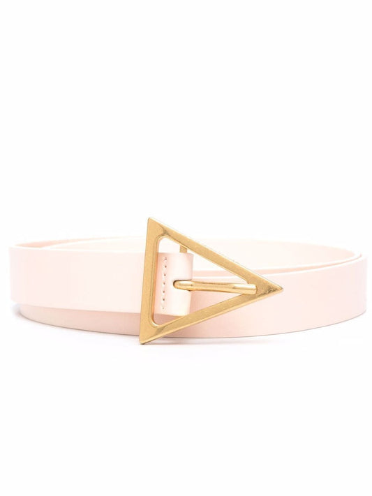 Triangle leather belt