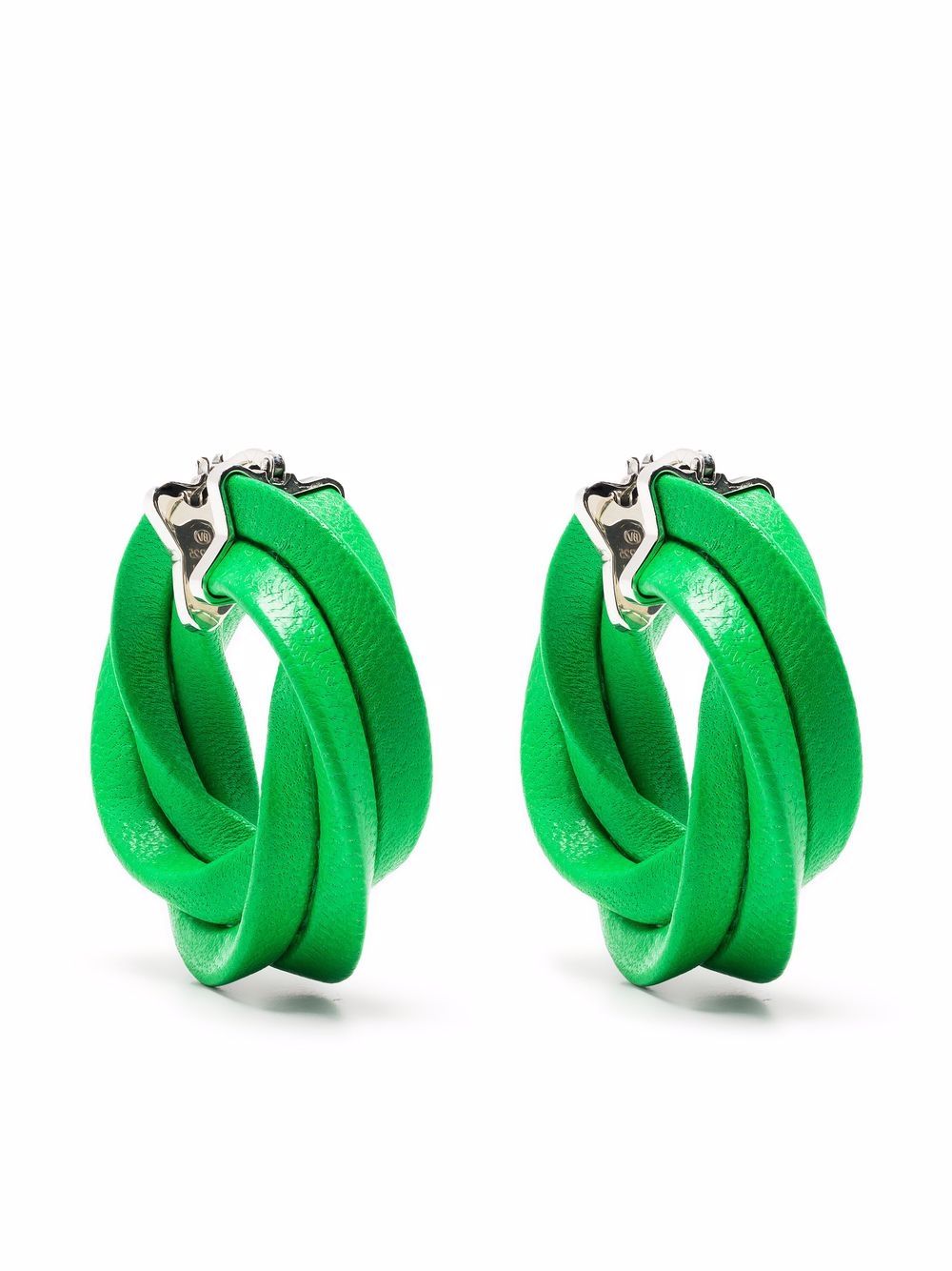 Twisted hoop earrings