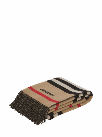 Icon stripe cashmere scarf