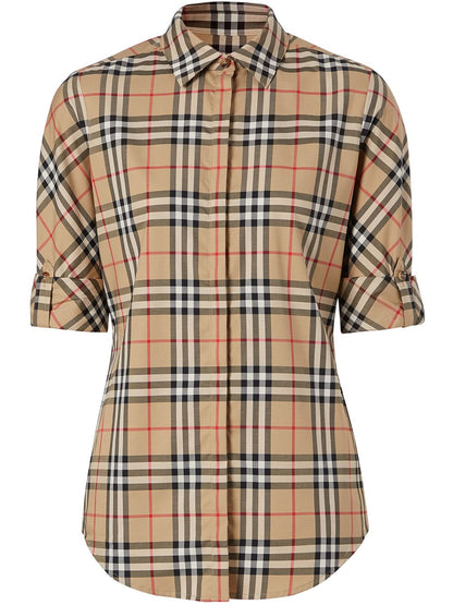 Checked cotton shirt