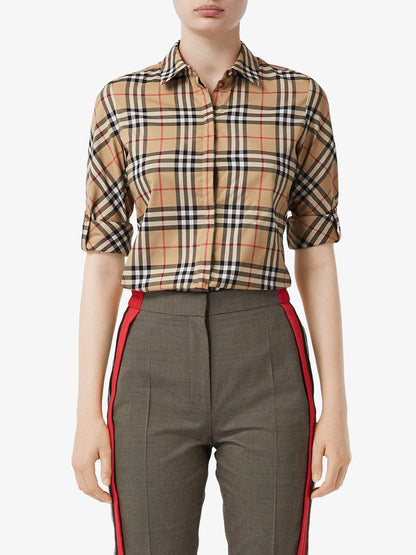 Checked cotton shirt