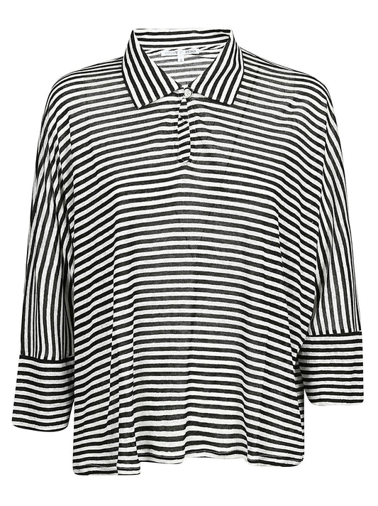 Striped polo shirt