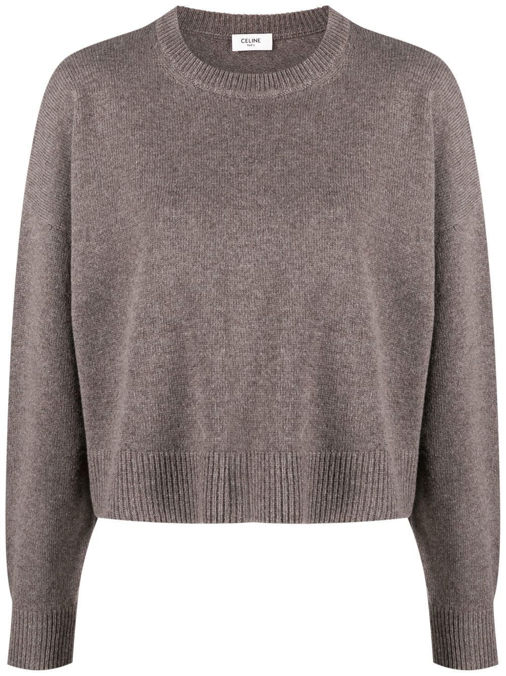 Crew neck sweater in cashmere