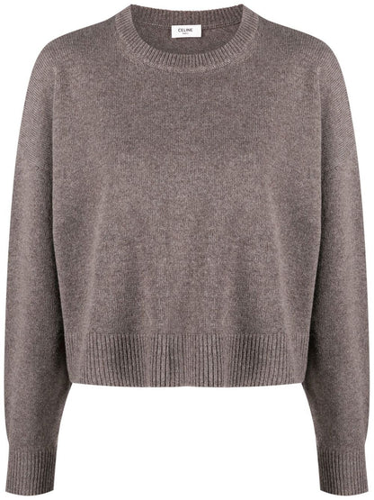 Crew neck sweater in cashmere