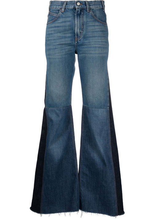 Flare leg denim jeans