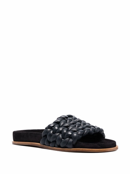 Kacey leather flat sandals