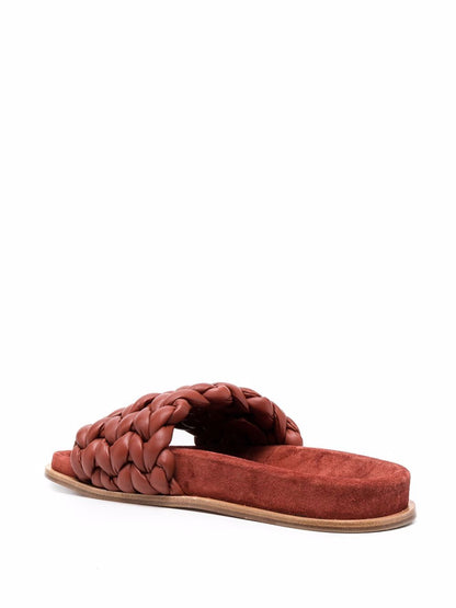 Kacey leather flat sandals