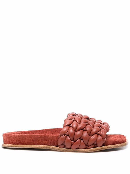 Kacey leather flat sandals