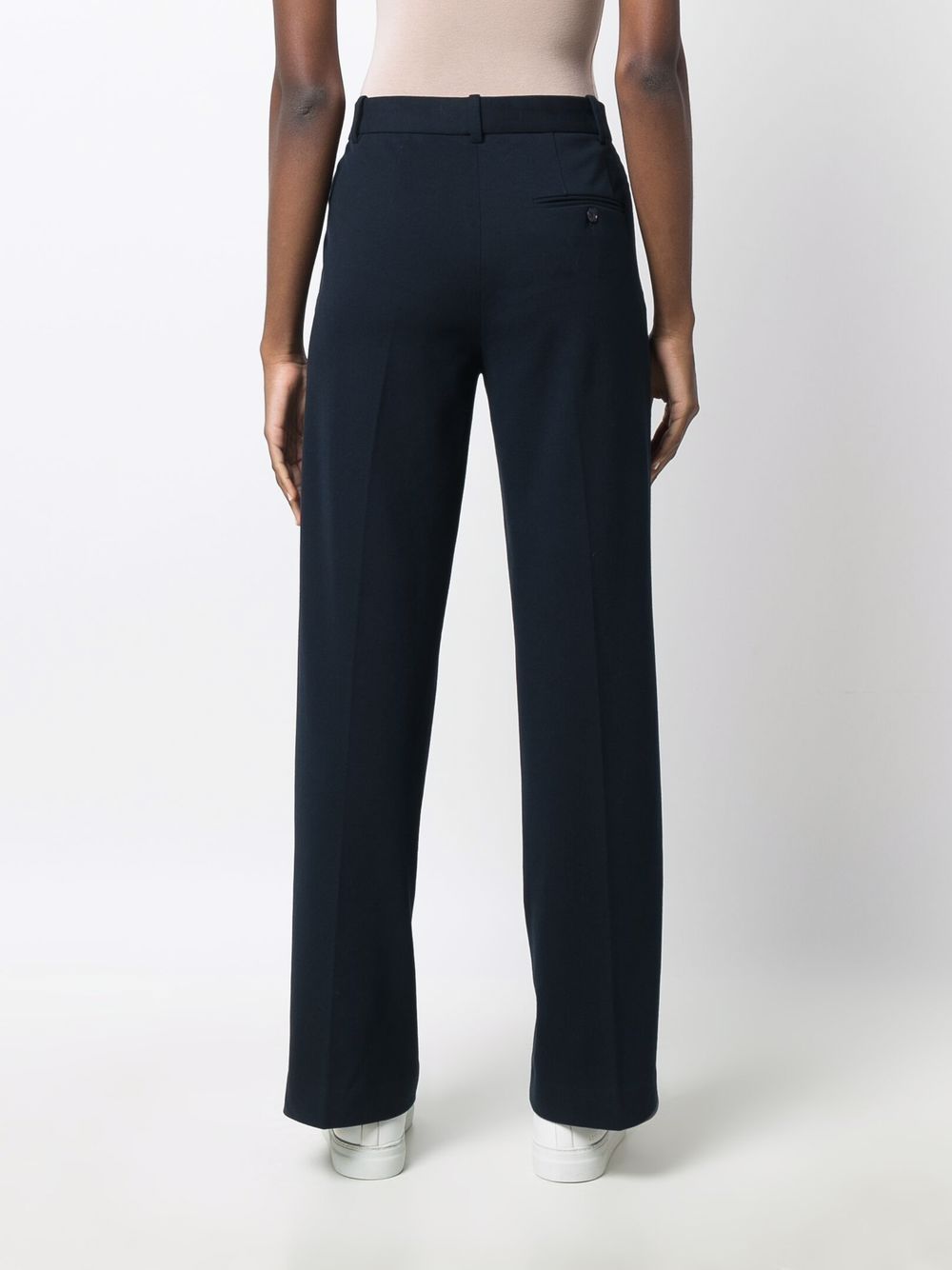 Cotton wide leg trousers