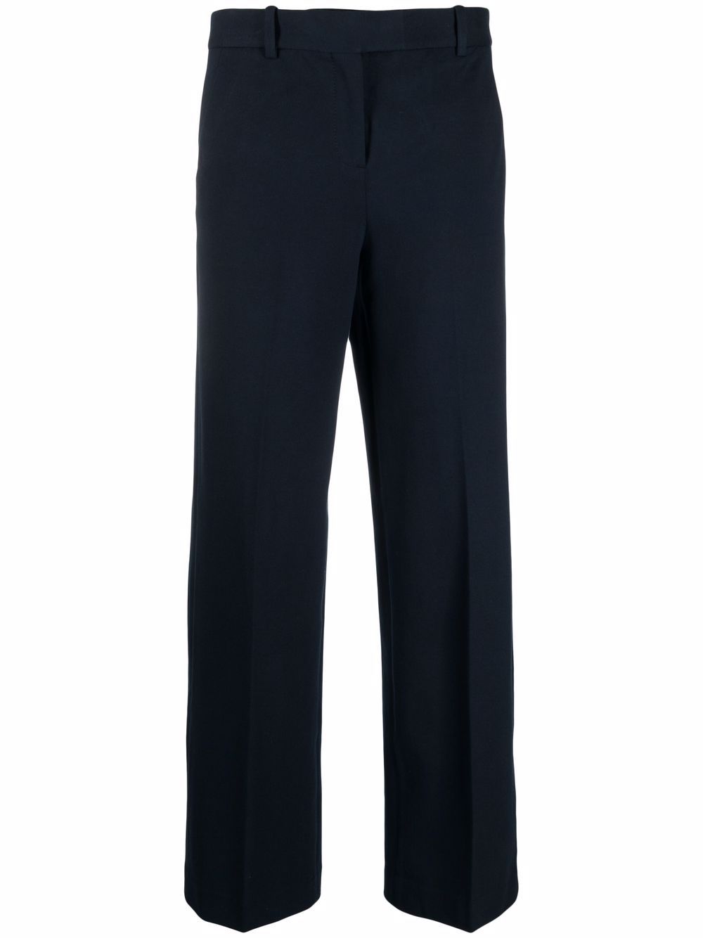 Cotton wide leg trousers