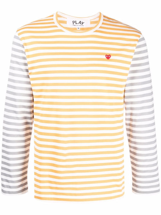 Logo striped long sleeve t-shirt