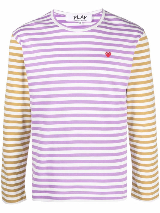 Logo striped long sleeve t-shirt