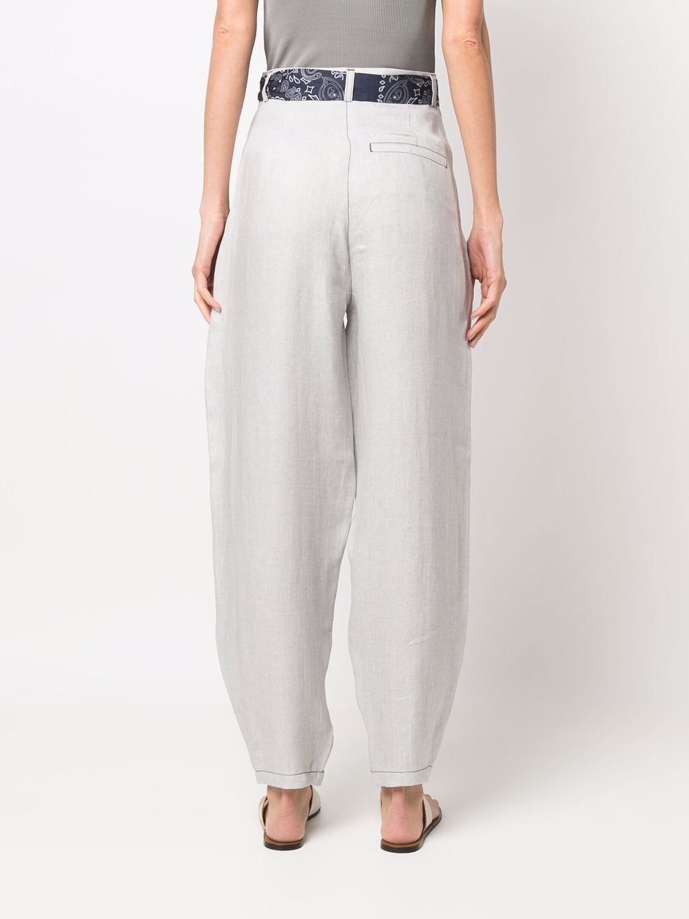 Loose fit cotton trousers