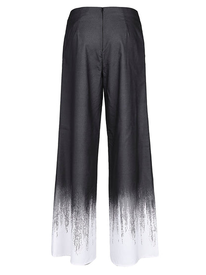 Fade print trousers