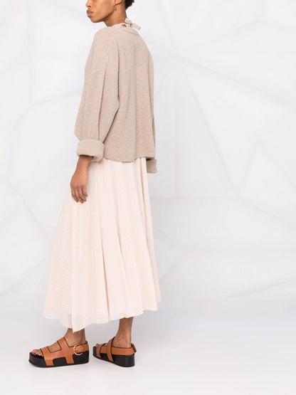 Cotton a-line skirt