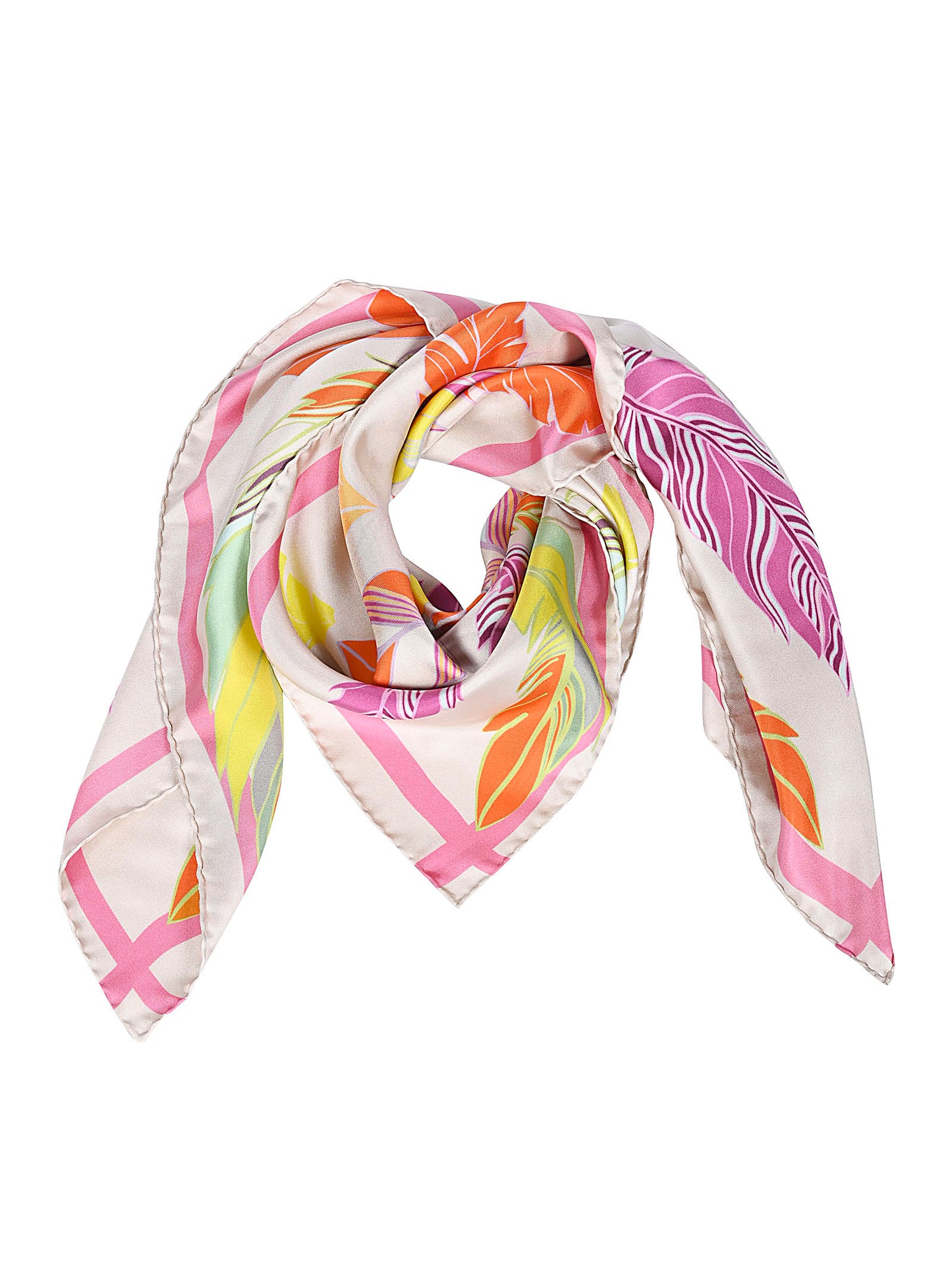 Printed silk foulard