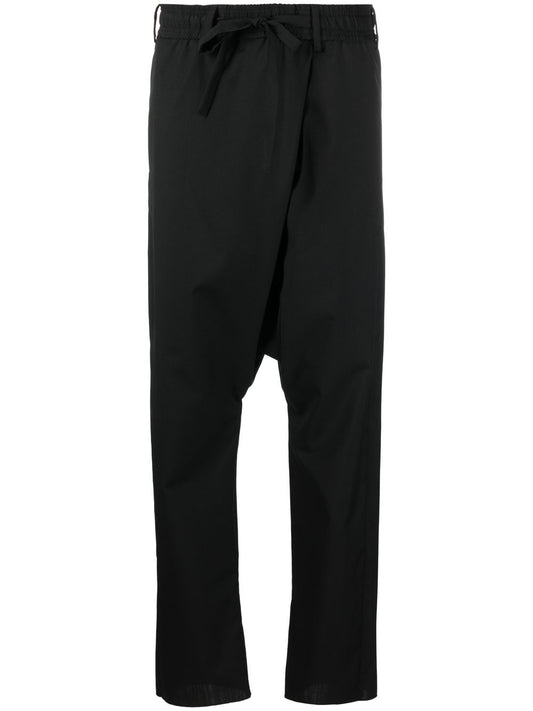 Cropped high waist trousers