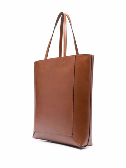 Leather tote bag