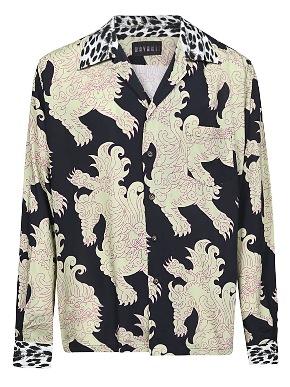 Printed viscose shirt