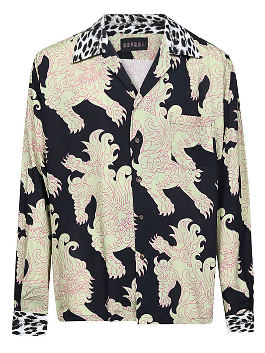 Printed viscose shirt