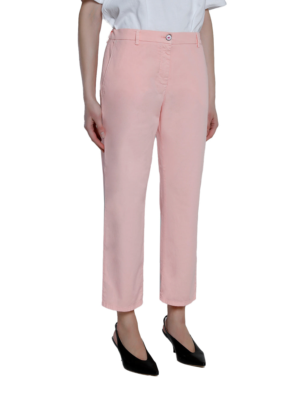 Cotton regular fit trousers