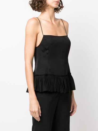 Cupro sleeveless top