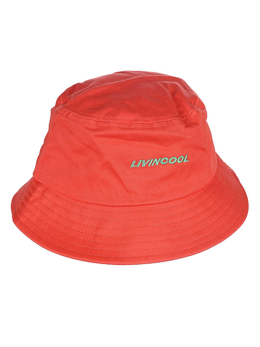 Cotton logo bucket hat