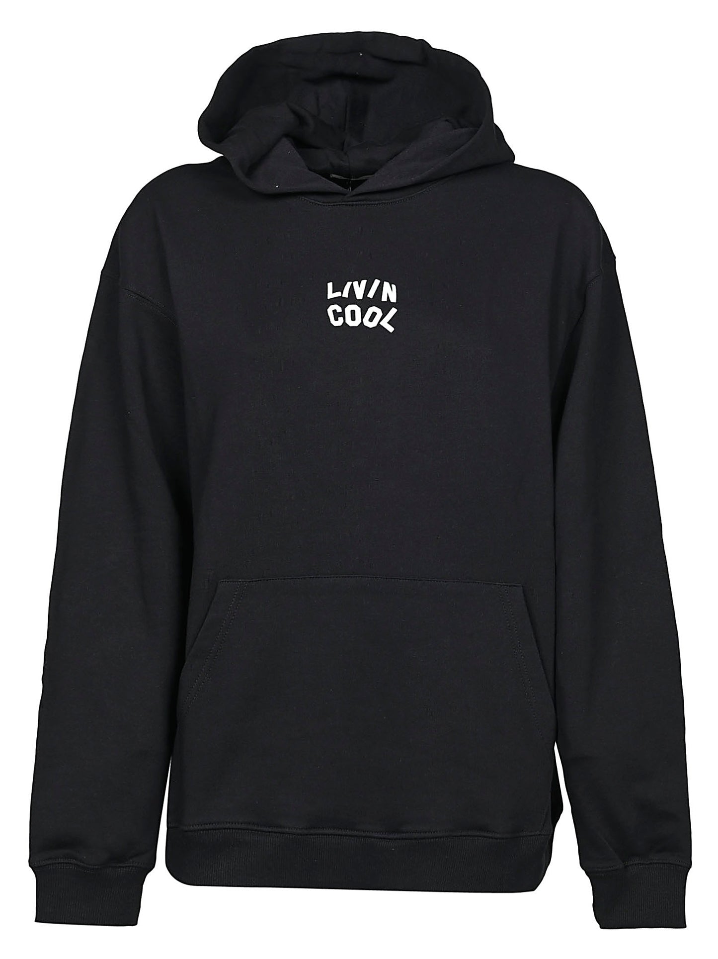 Cotton oversized logo hoodie