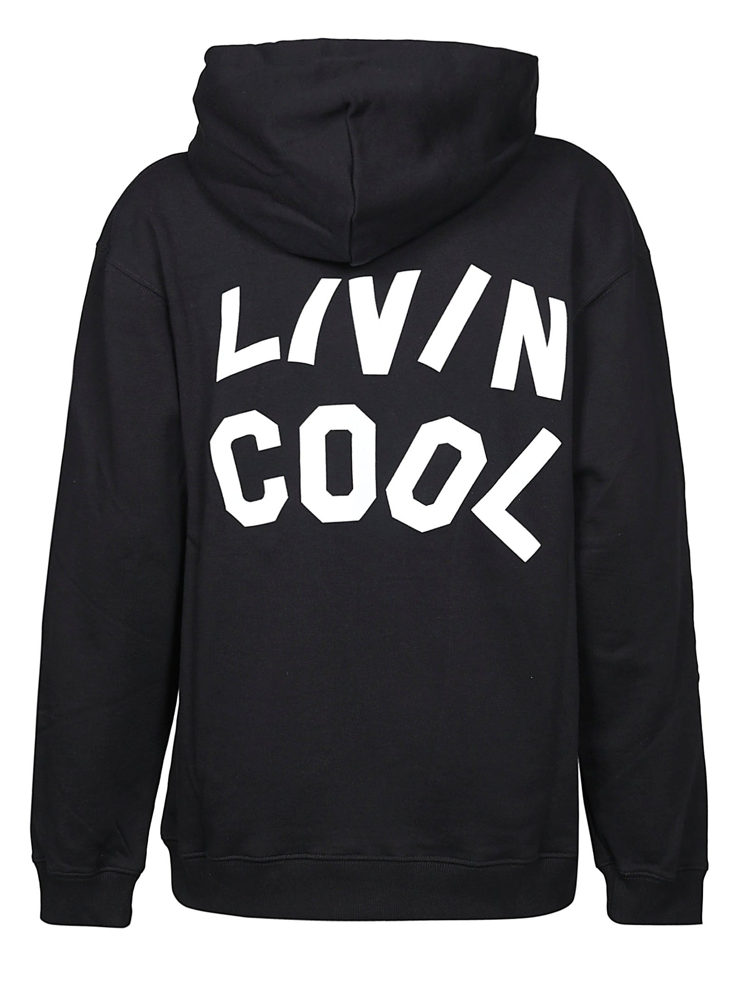 Cotton oversized logo hoodie