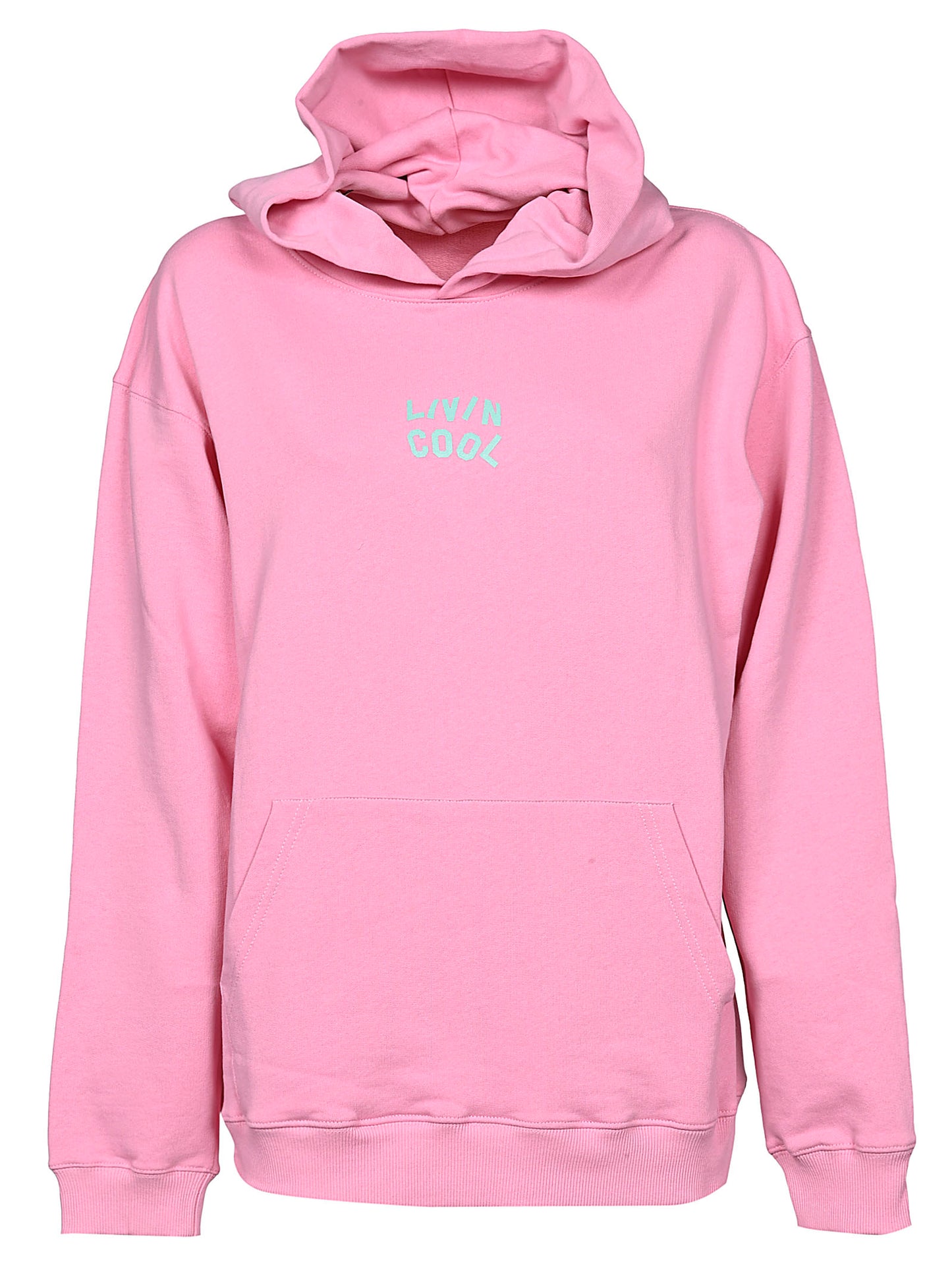 Cotton oversized logo hoodie