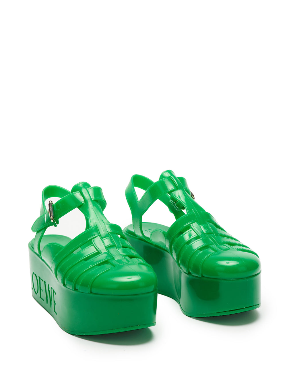 Rubber cage sandals