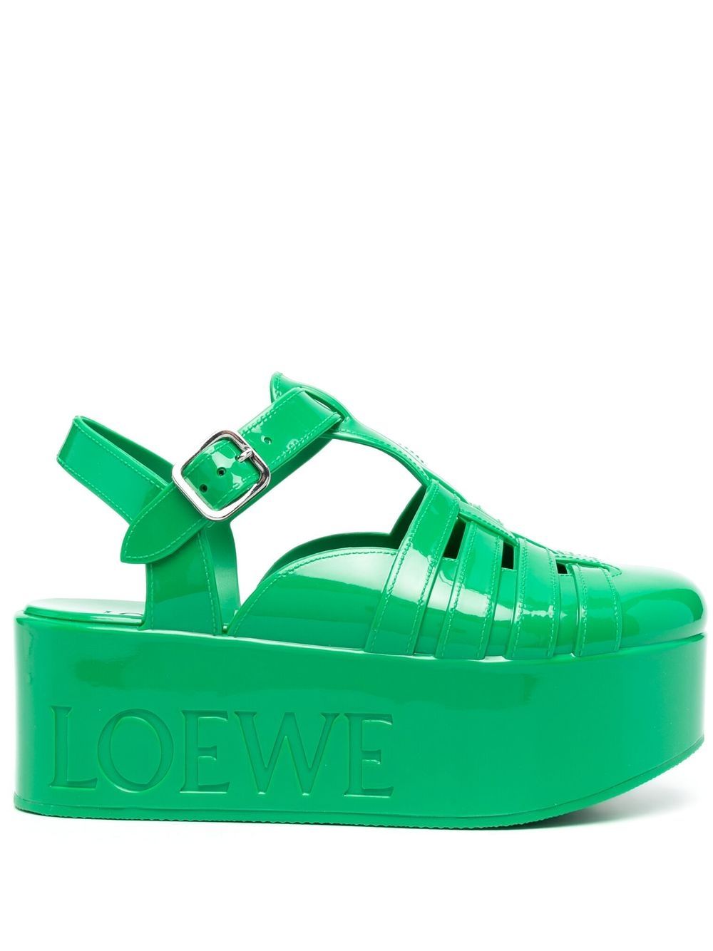 Rubber cage sandals