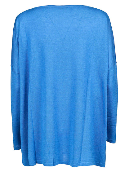 Silk blend cashmere sweater