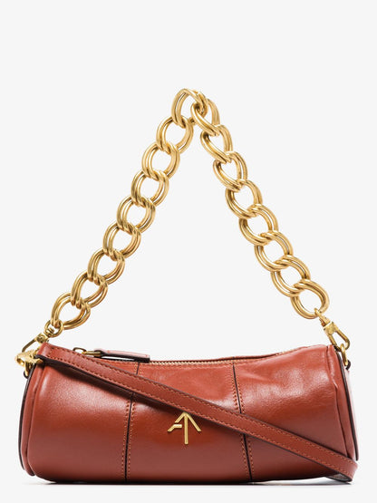 Xx mini cylinder leather bag