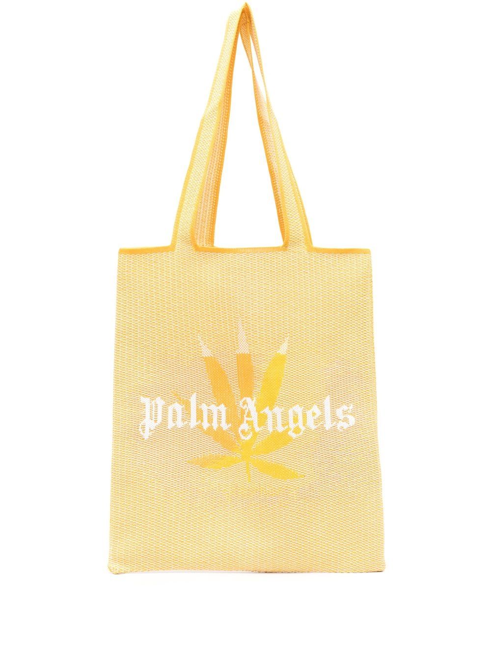 Rafia logo shopping bag