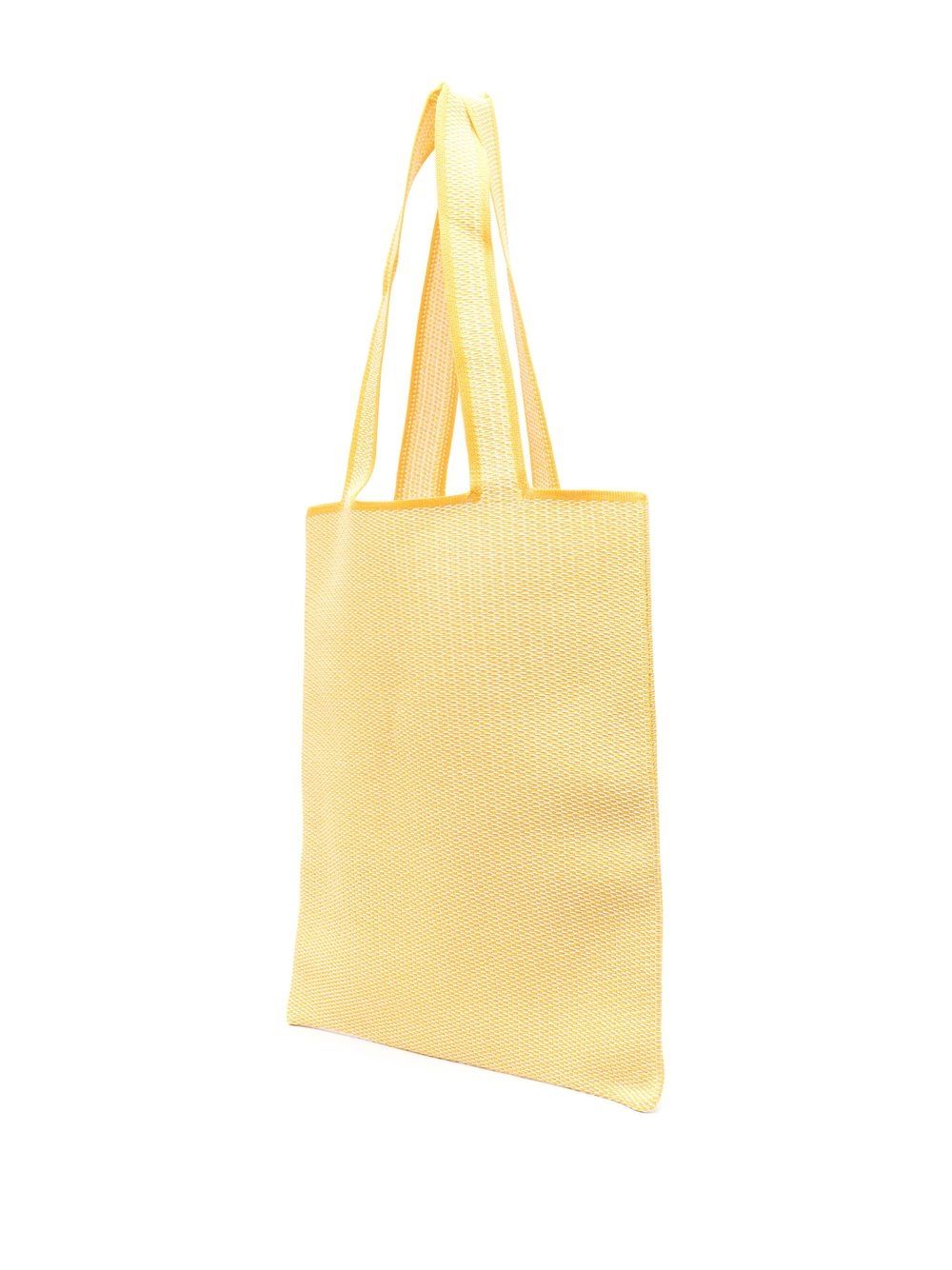 Rafia logo shopping bag