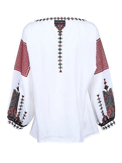 Linen embroidered shirt