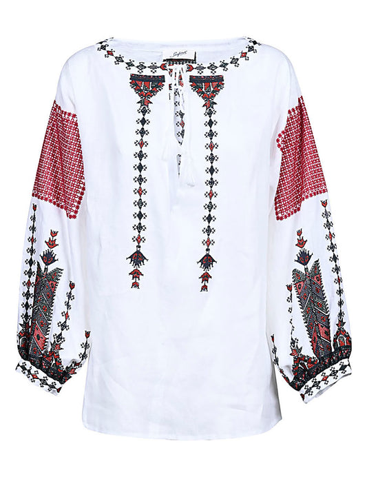 Linen embroidered shirt