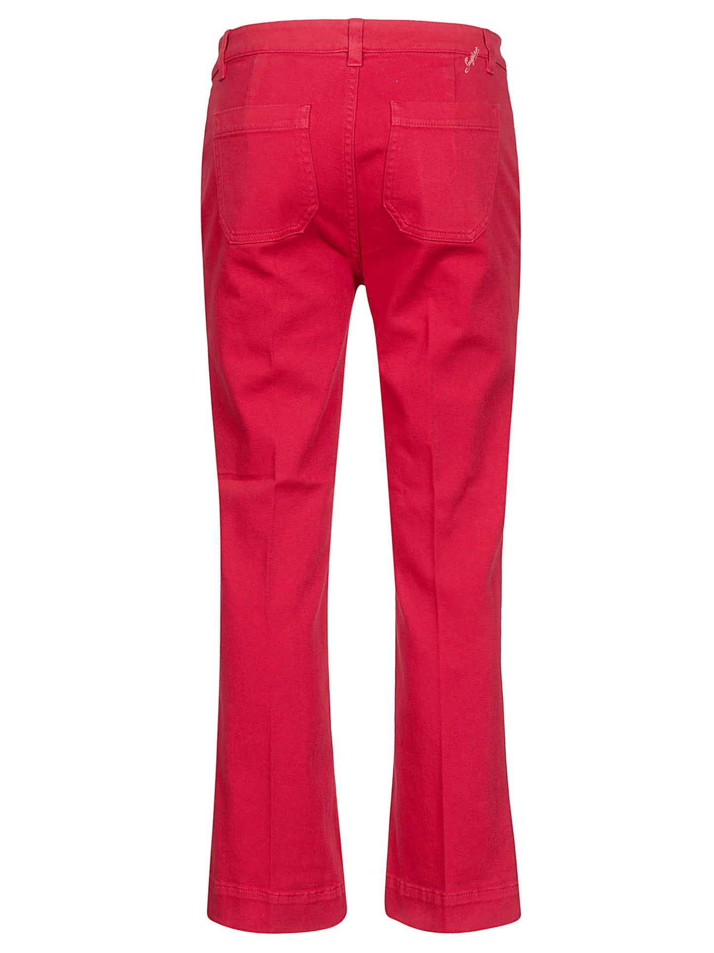 Cropped flare trousers