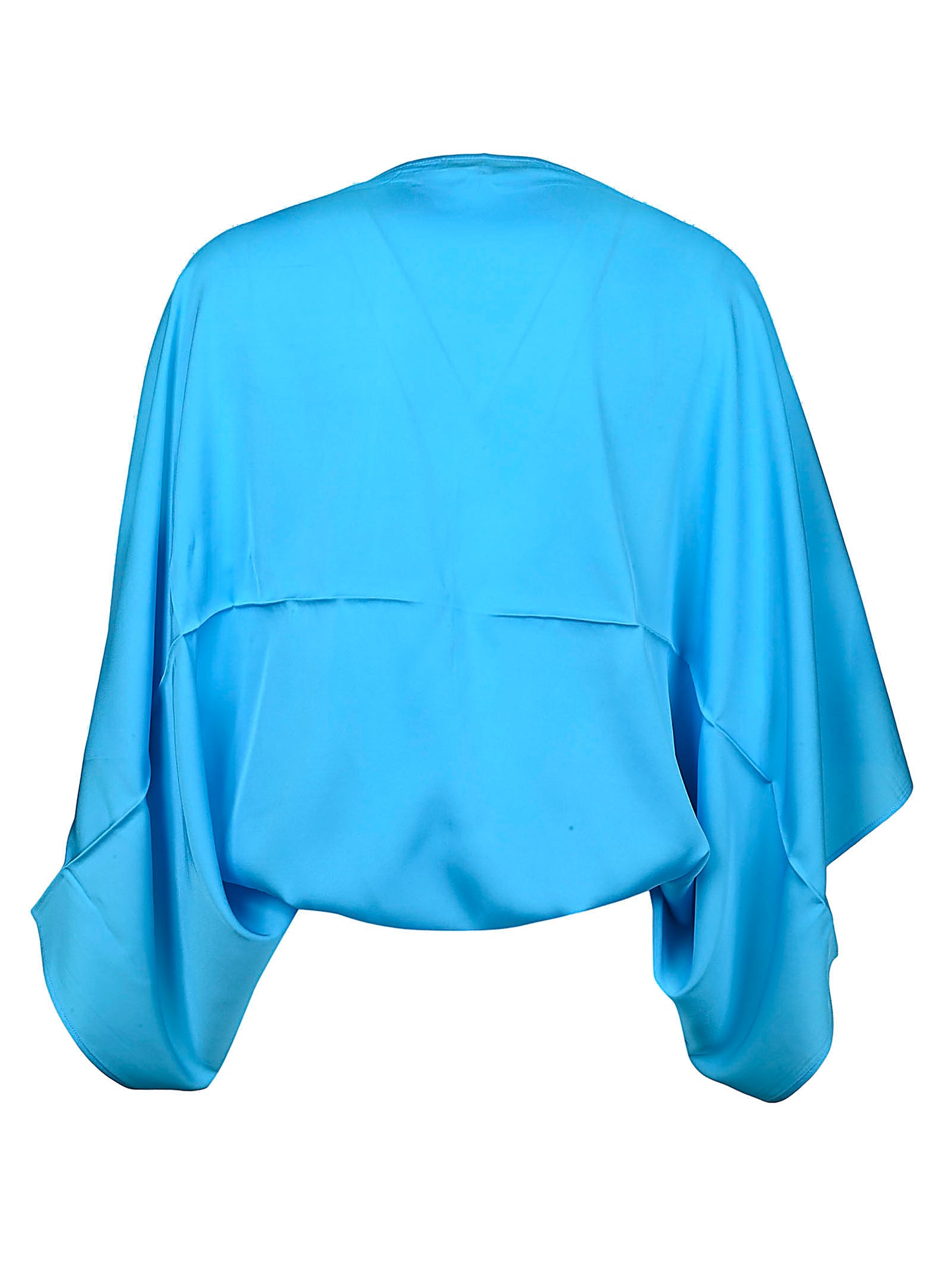 Silk wide sleeve cape