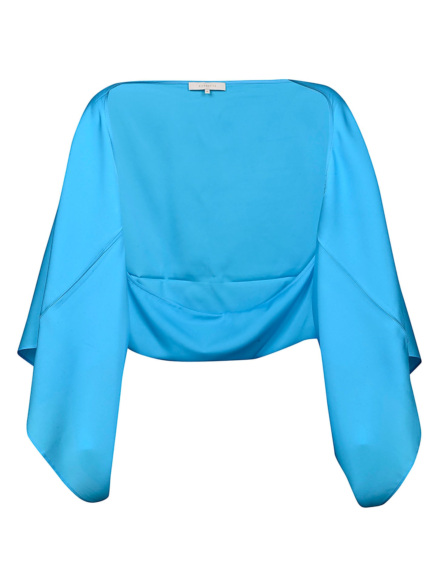 Silk wide sleeve cape