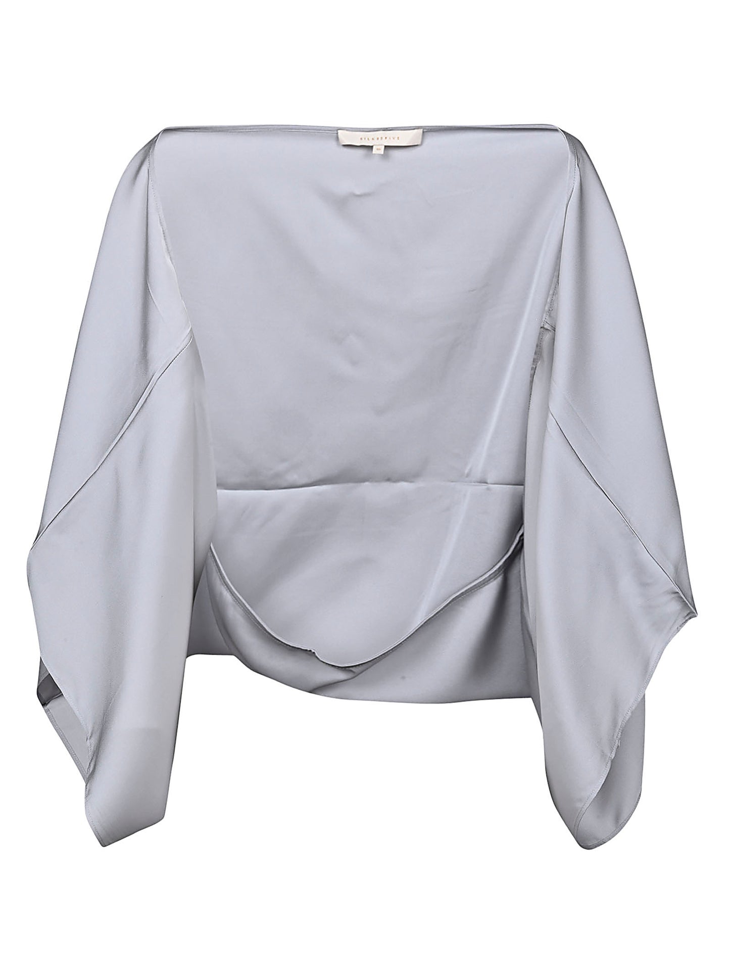 Silk wide sleeve cape