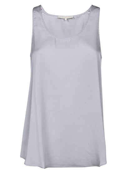 Silk sleeveless top