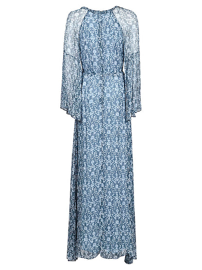 Printed long dress