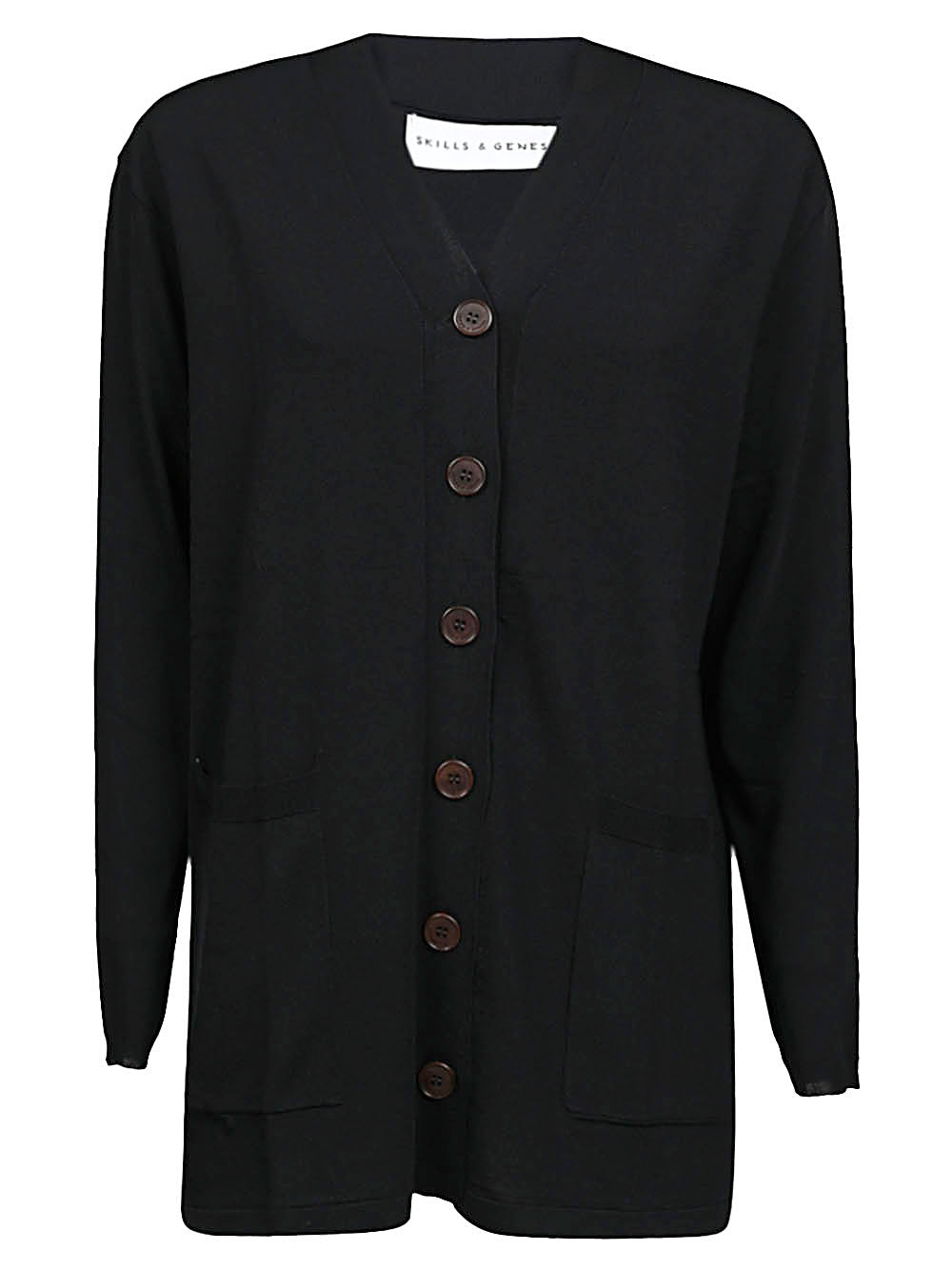 V-necked cardigan